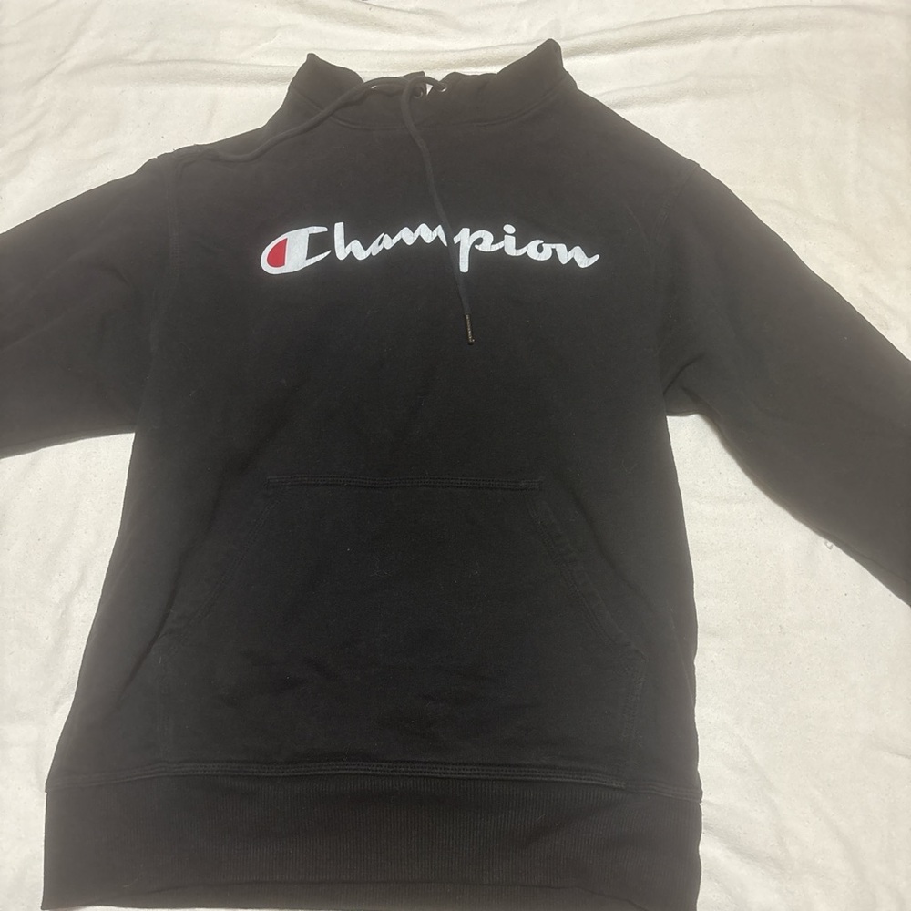 Champion Black and Gray Athletic Hoodie